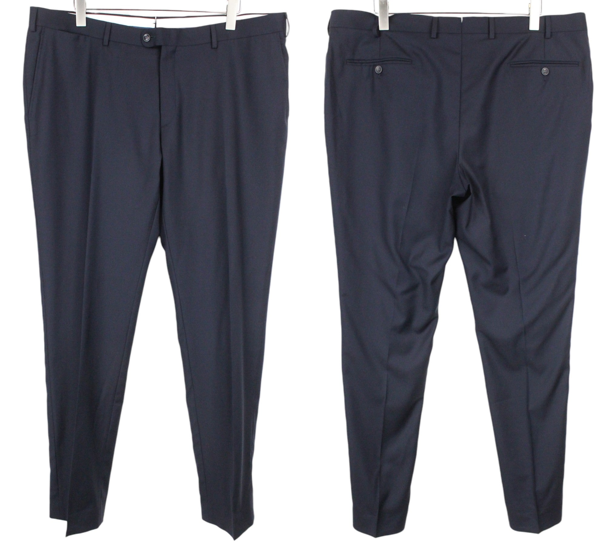 SUITSUPPLY La Spalla Men's UK50L Dark Blue Classic Lined Pure Wool 3 Piece Suit