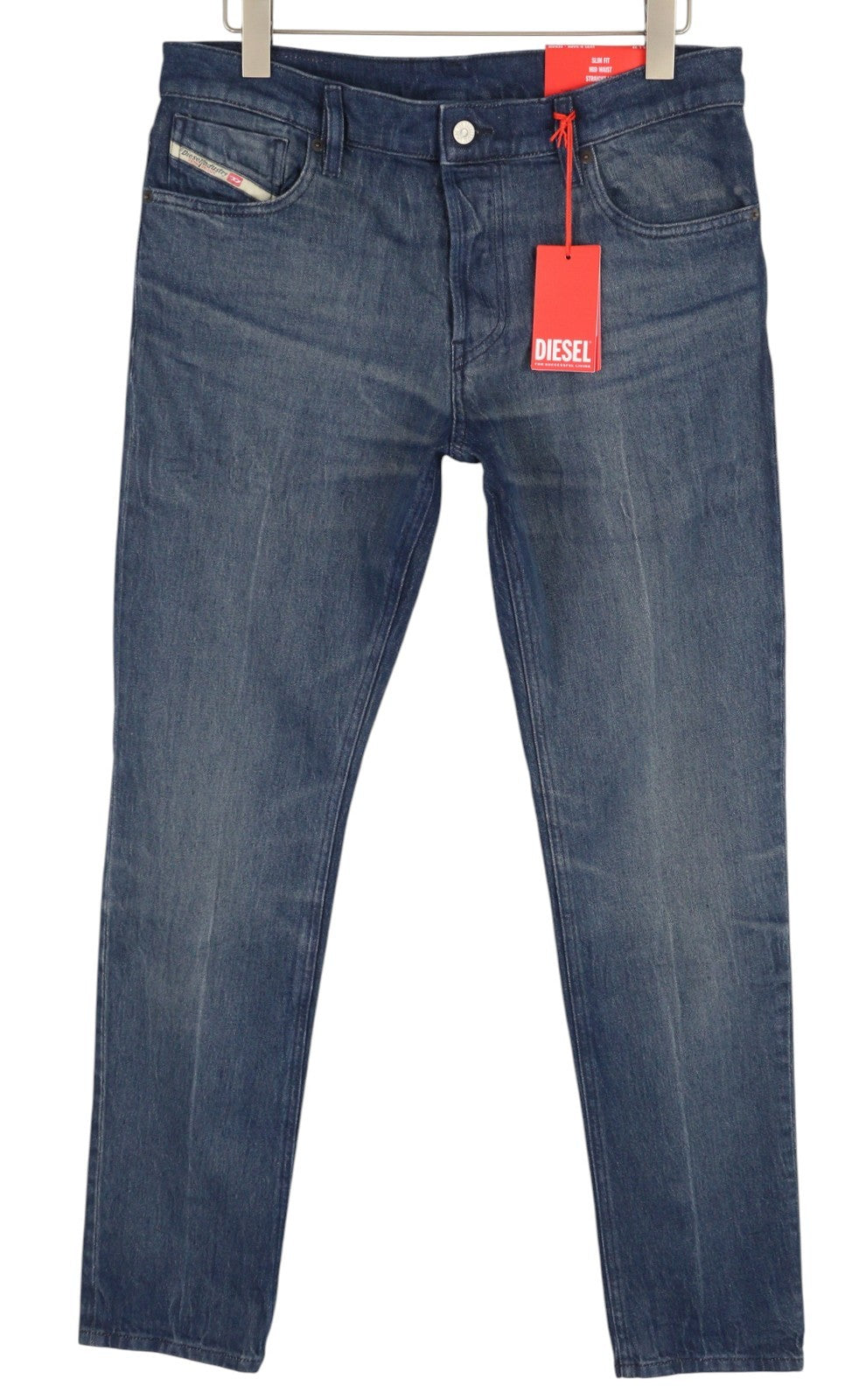 DIESEL 1995 D-Sark 0ENAM Men's Jeans W36/L32 Slim Fit Straight Leg Blue RRP175