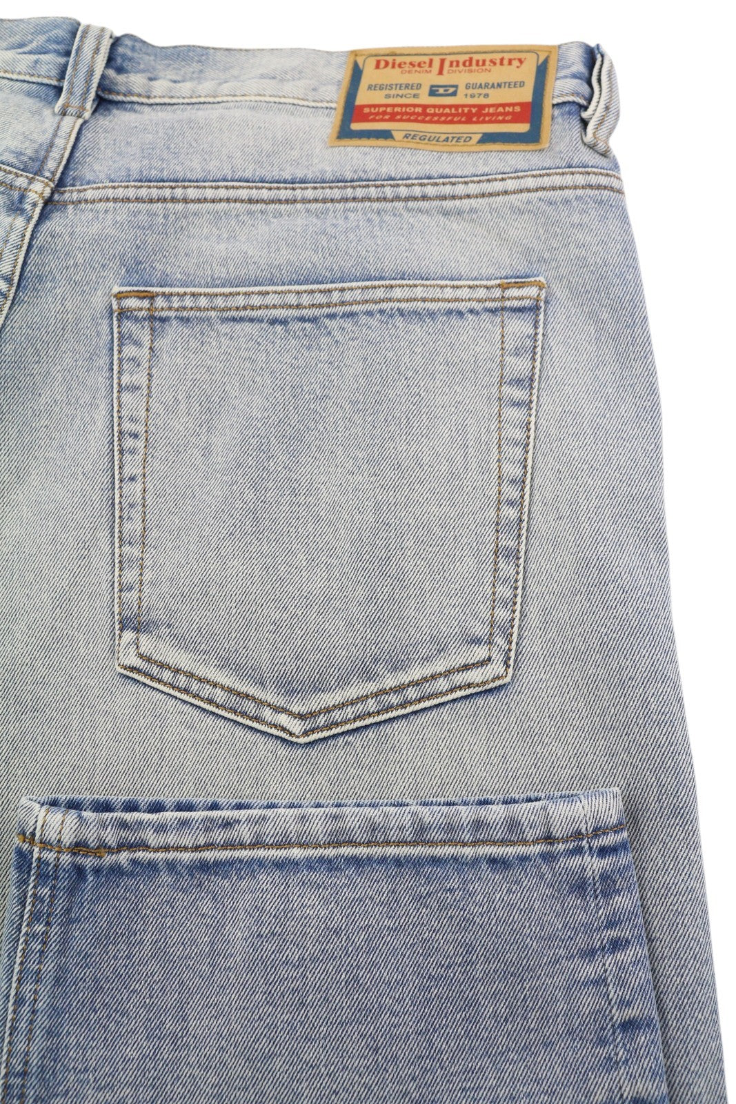 DIESEL 2010 09C14 Men's Jeans W34/L30 Loose Straight Washed Blue Denim RRP250