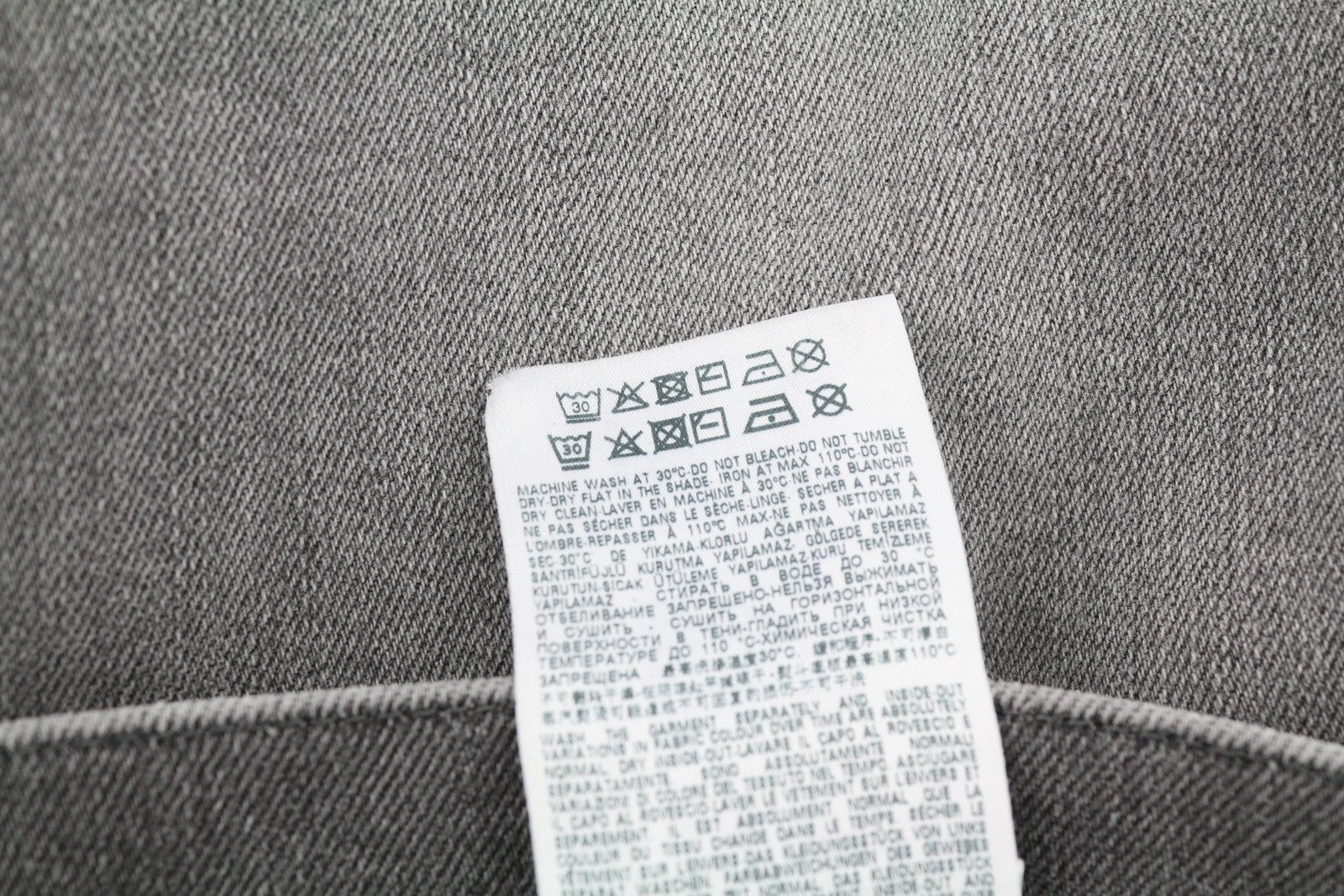 DIESEL 2005 D-Fining 09D50 Men's W34/L32 Grey Denim Regular Buttoned Fit