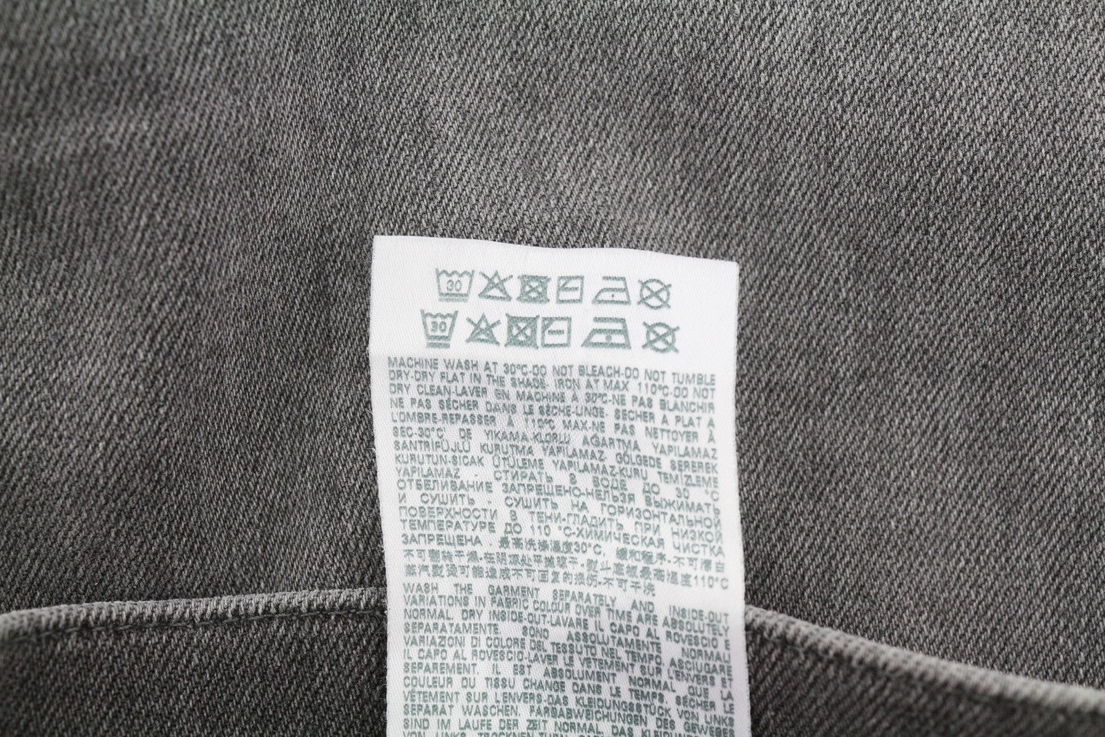 DIESEL 2005 D-Fining 09D50 Men's W32/L32 Grey Denim Buttoned Regular Fit