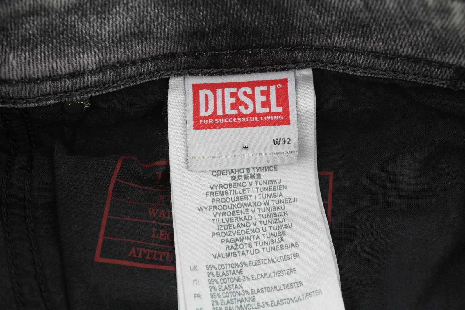 DIESEL 1979 Sleenker E9B97 Men W32/L30 Skinny Grey Distressed Low Waist RRP250