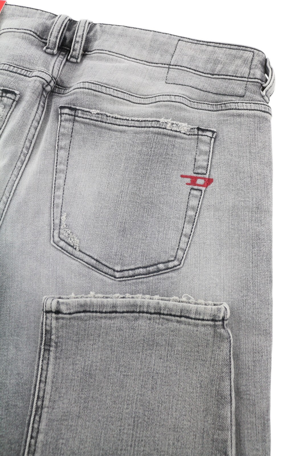 DIESEL 1979 Sleenker E9B97 Men W32/L30 Skinny Grey Distressed Low Waist RRP250