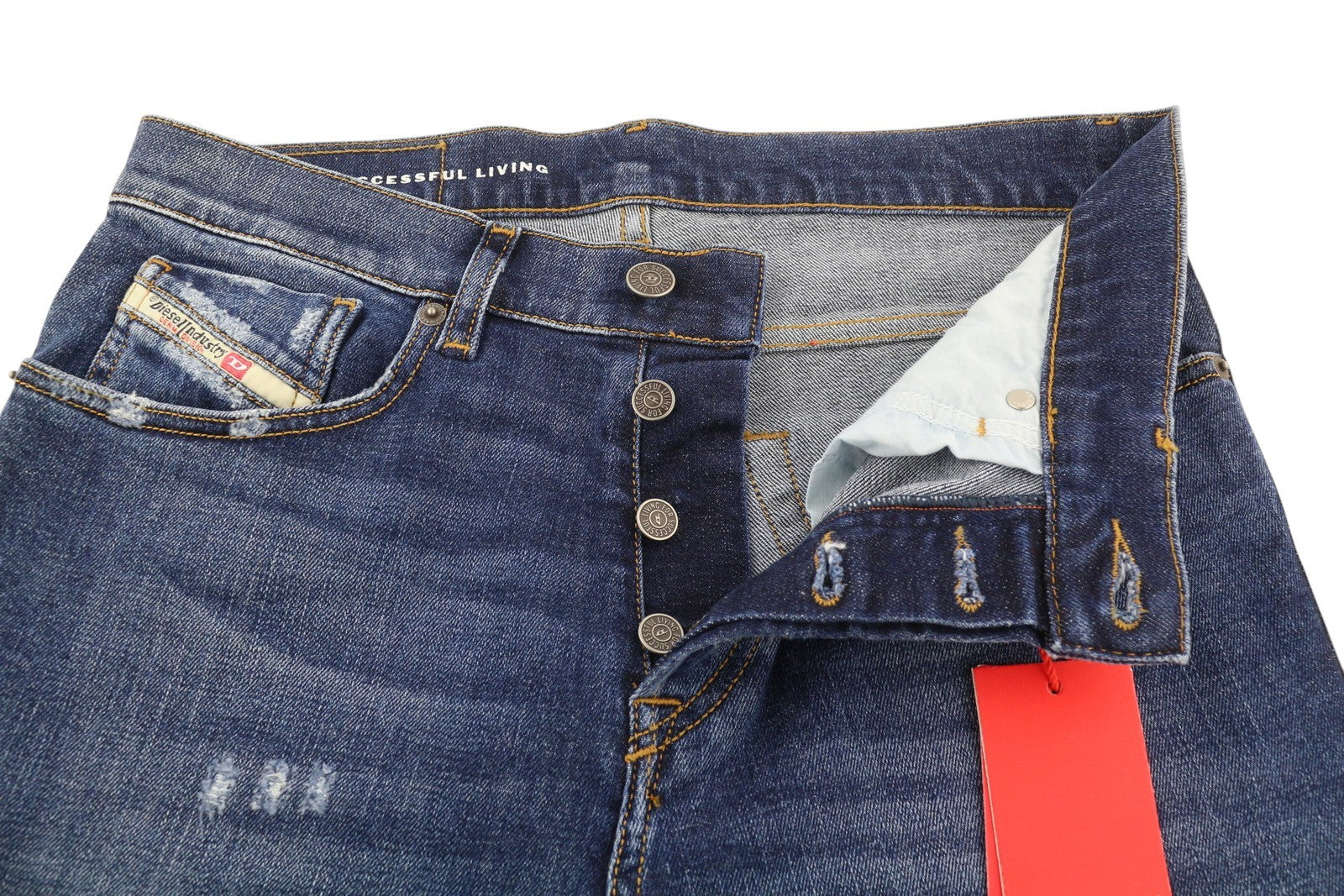 DIESEL 2005 D-Fining 09E45 Men's W28/L32 Blue Washed Distressed Regular RRP175