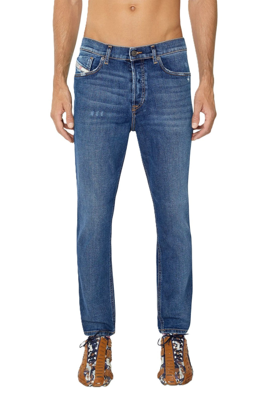 DIESEL 2005 D-Fining 09E45 Men's W36/L32 Blue Washed Regular Distressed RRP175