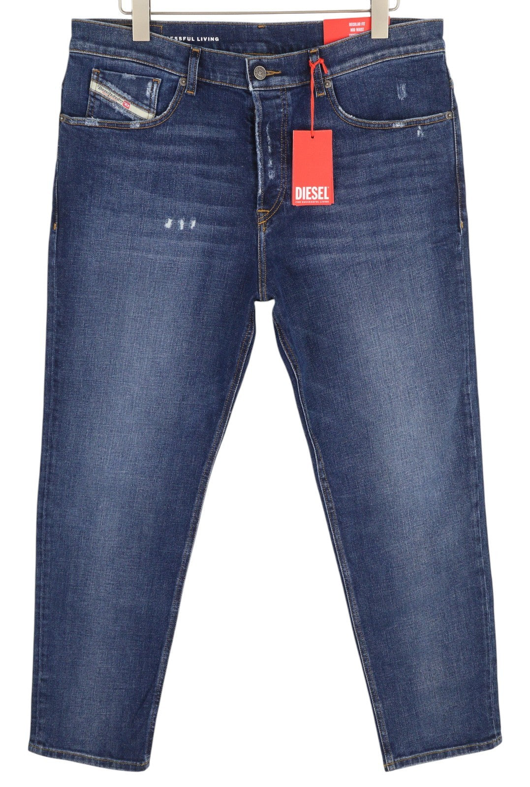 DIESEL 2005 D-Fining 09E45 Men's W38/L32 Blue Denim Regular Distressed RRP175