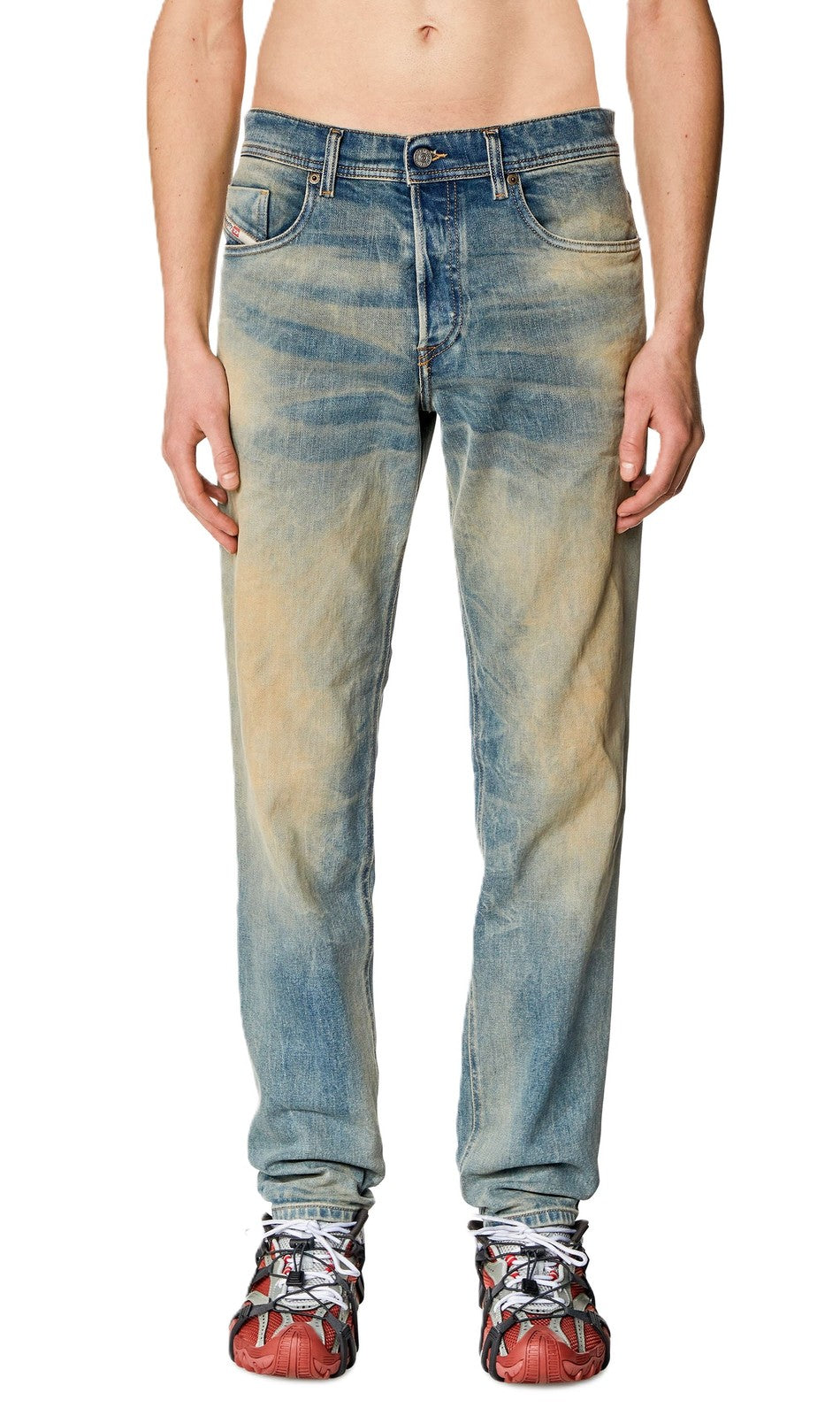 DIESEL 2023 D-Finitive 09H78 Men's W32/L30 Blue Denim Tapered Regular RRP295