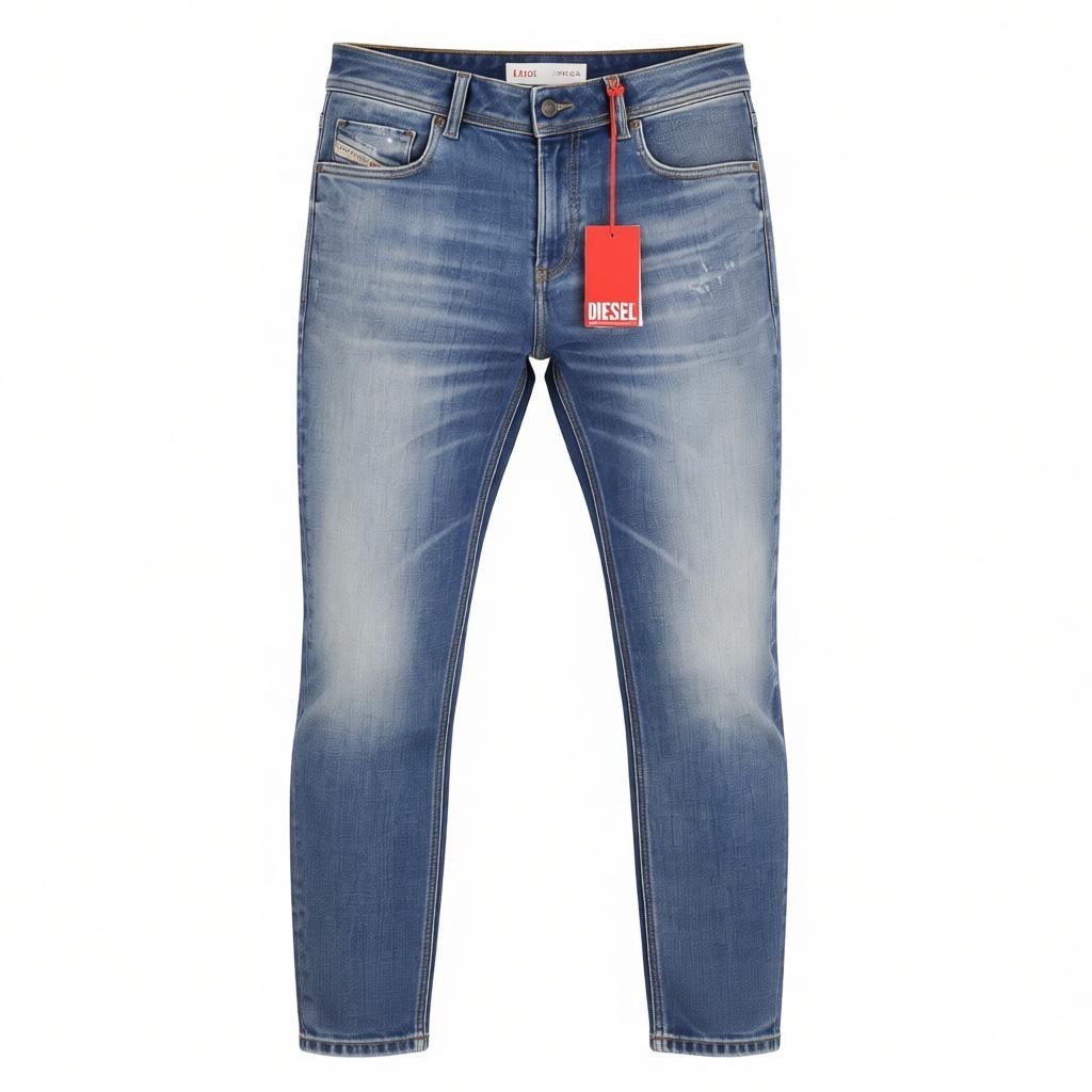 DIESEL 1979 Sleenker 09G35 Men's W34/L30 Skinny Washed Blue Low Waist RRP250