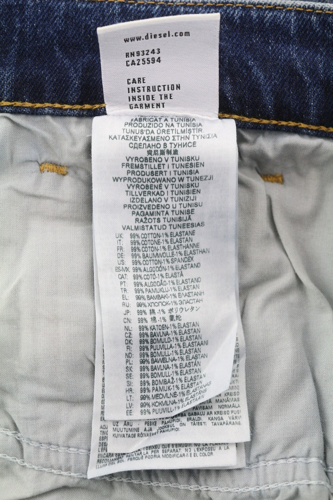 DIESEL 2005 D-Fining R9F05 Men W34/L34 Regular Tapered Washed Distressed RRP225