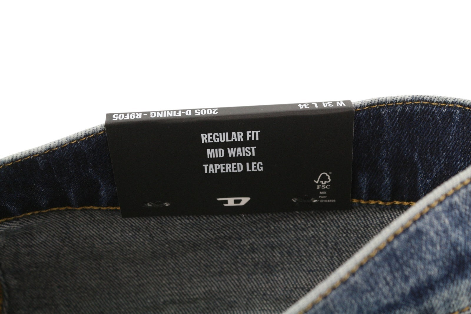 DIESEL 2005 D-Fining R9F05 Men W34/L34 Regular Tapered Washed Distressed RRP225