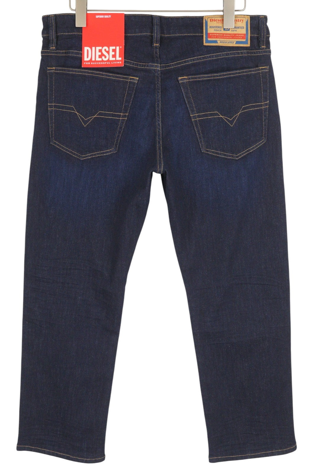 DIESEL D-Mihtry 0IHAQ Men's W34/L30 Straight Washed Blue Regular Denim