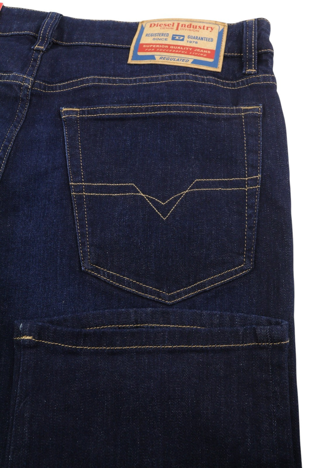 DIESEL D-Mihtry 0IHAQ Men's W36/L30 Straight Blue Denim Washed Regular