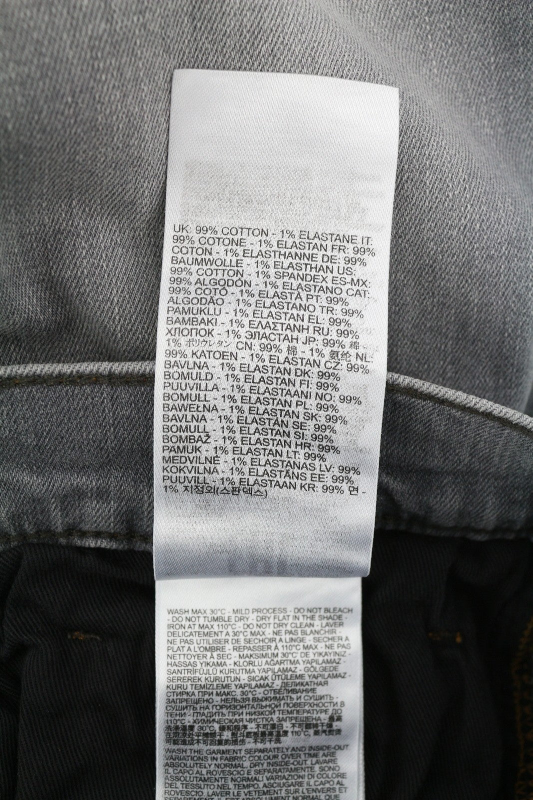 DIESEL Tepphar RB061 Men's W32/L32 Slim Grey Washed Denim Button Fly RRP175