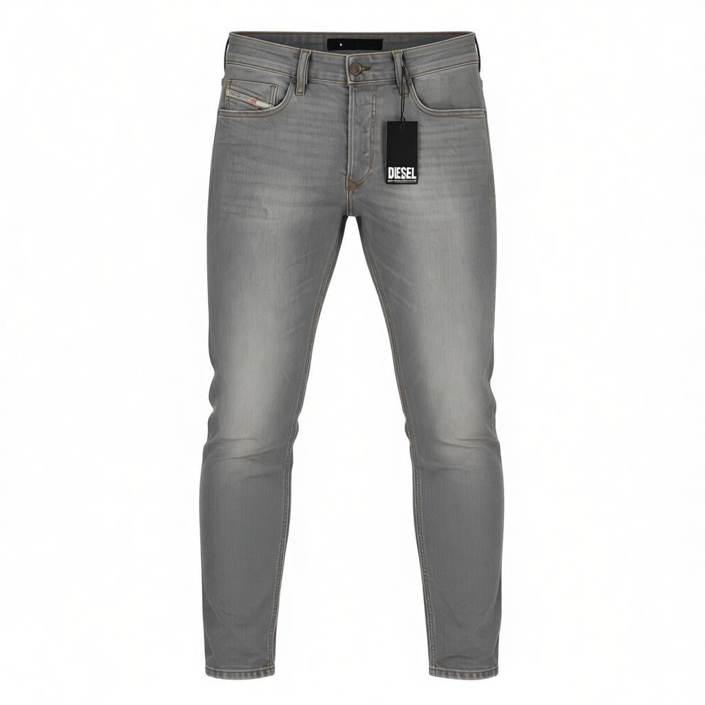 DIESEL Tepphar RB061 Men's W34/L32 Slim Grey Button Fly Washed Denim RRP175