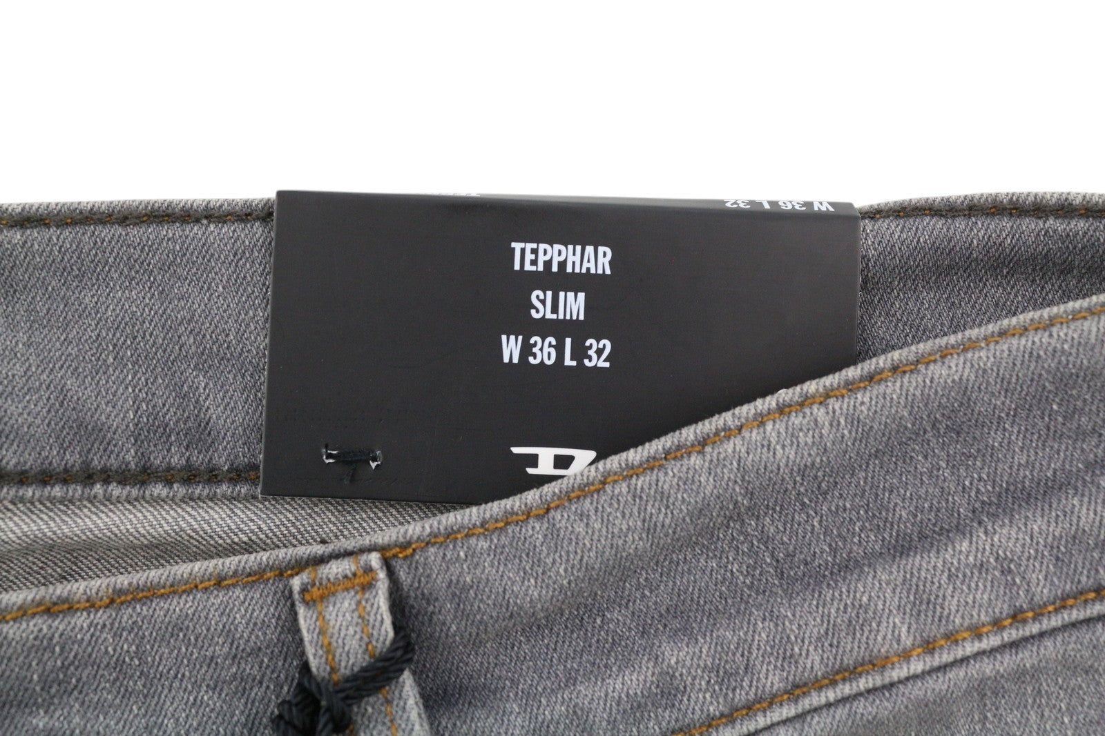 DIESEL Tepphar RB061 Men's W36/L32 Slim Grey Washed Button Fly Denim RRP175