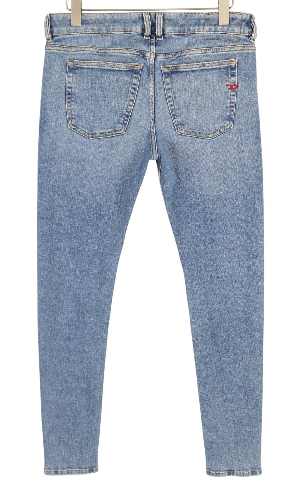 DIESEL Sleenker-Z 09C01 Men's W32/L32 Skinny Washed Blue Zip Fly Denim RRP195