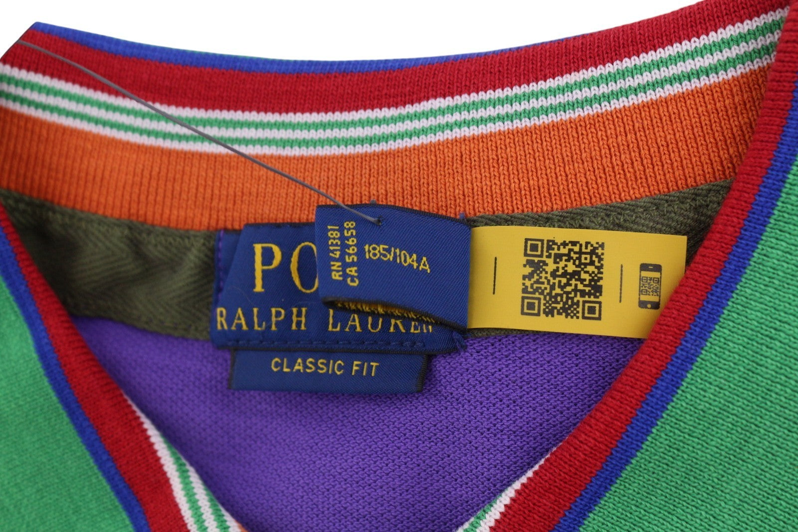 RALPH LAUREN Classic Fit Men Polos XL Purple Embroidered Logo Short Sleeve