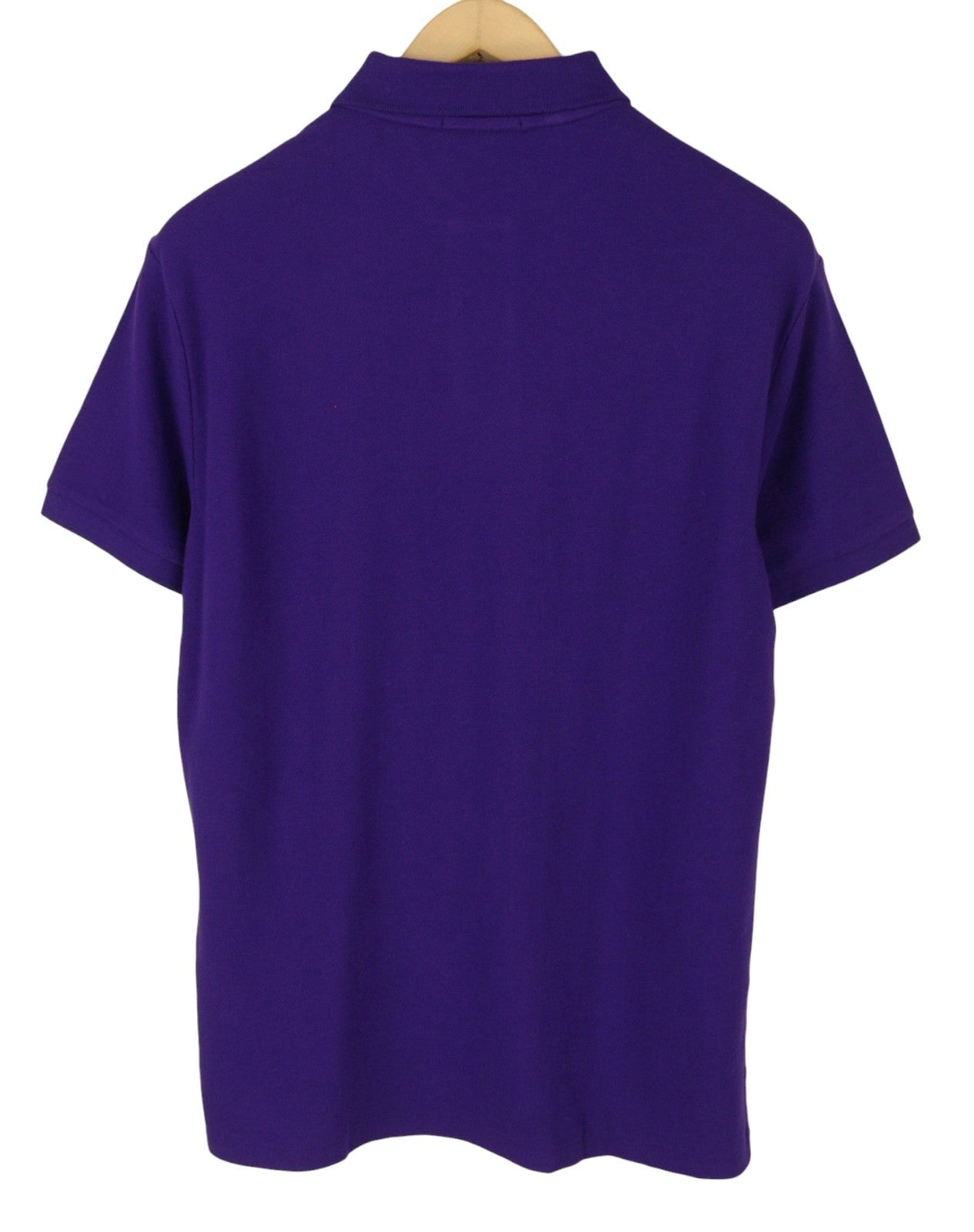 RALPH LAUREN Custom Slim Fit Men Polos 2XL Purple Cotton Logo Short Sleeve