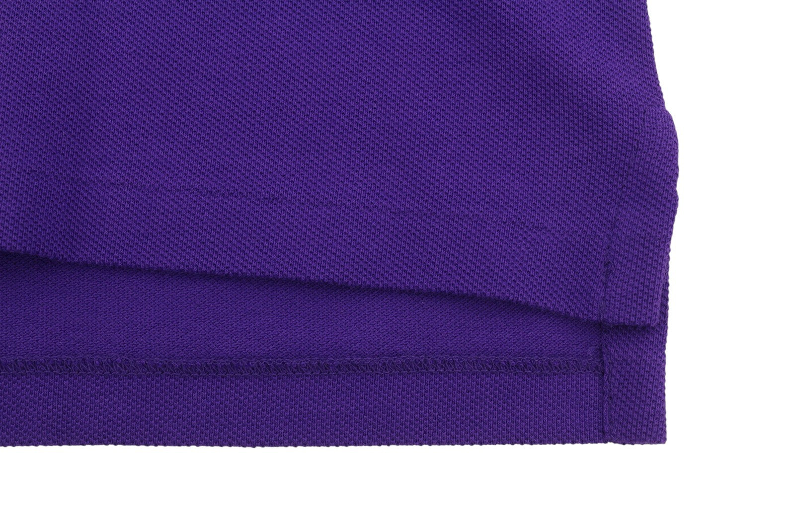 RALPH LAUREN Custom Slim Fit Men Polos M Purple Cotton Logo Short Sleeve