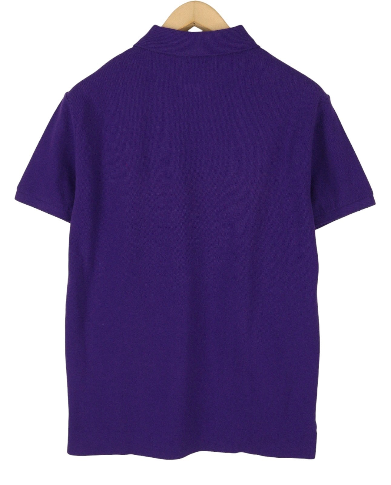 RALPH LAUREN Custom Slim Fit Men Polos M Purple Cotton Logo Short Sleeve