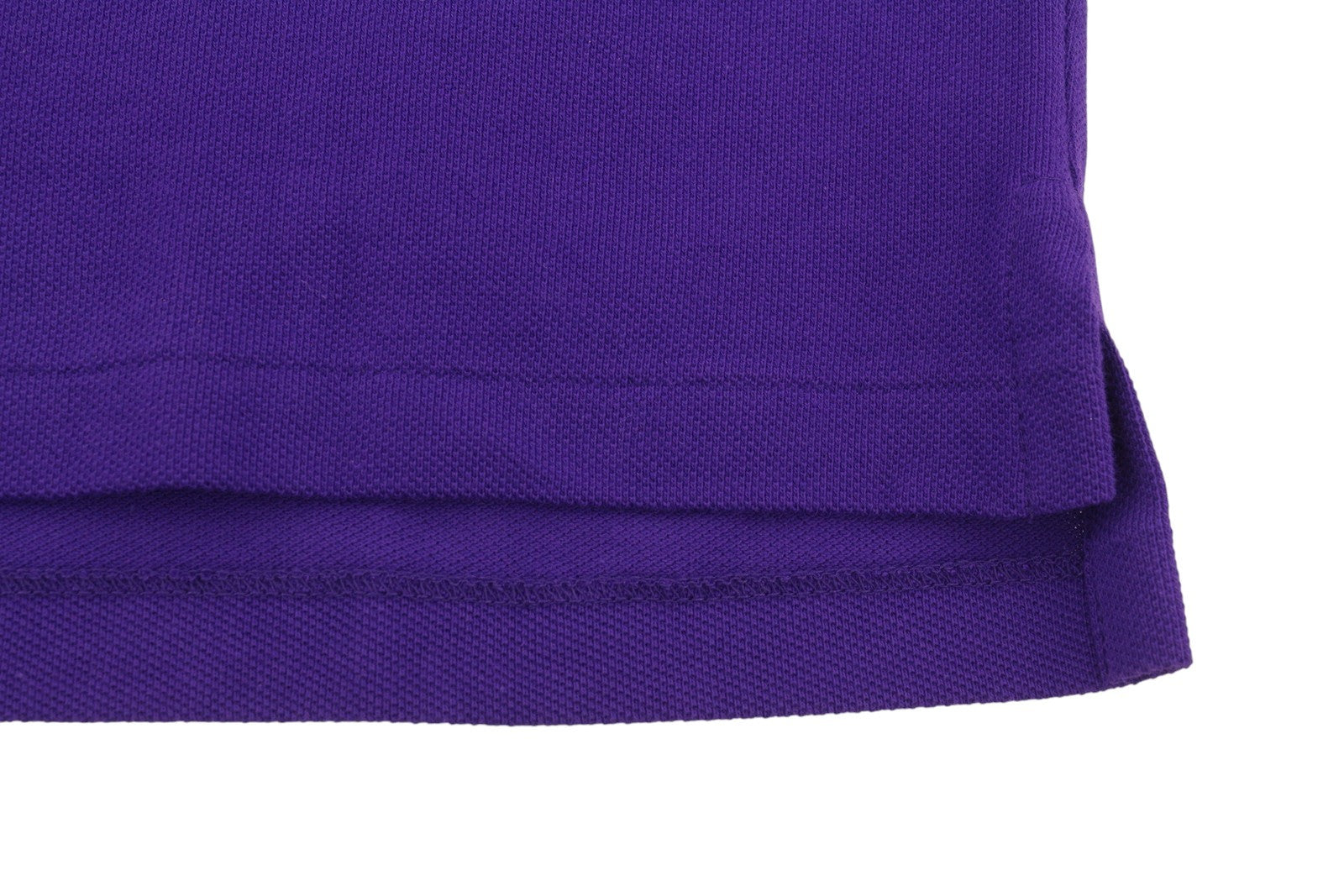 RALPH LAUREN Slim Fit Men Polos M Purple Cotton Embroidered Logo Short Sleeve