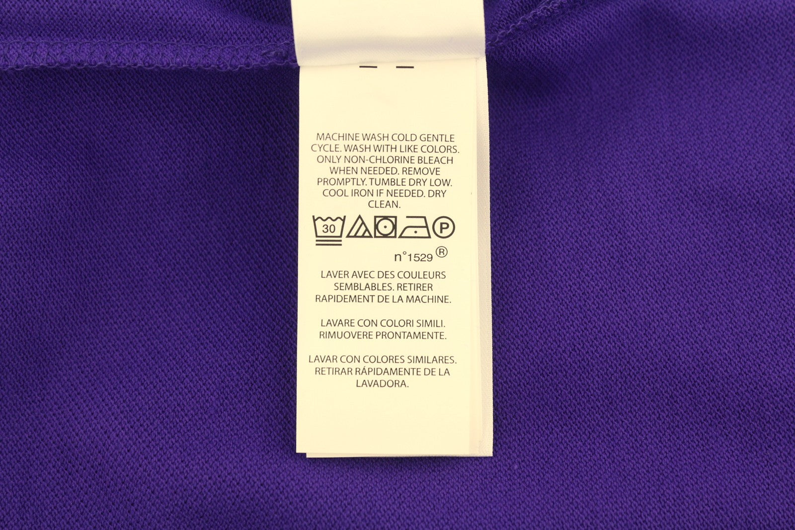 RALPH LAUREN Slim Fit Men Polos L Purple Cotton Embroidered Logo Short Sleeve