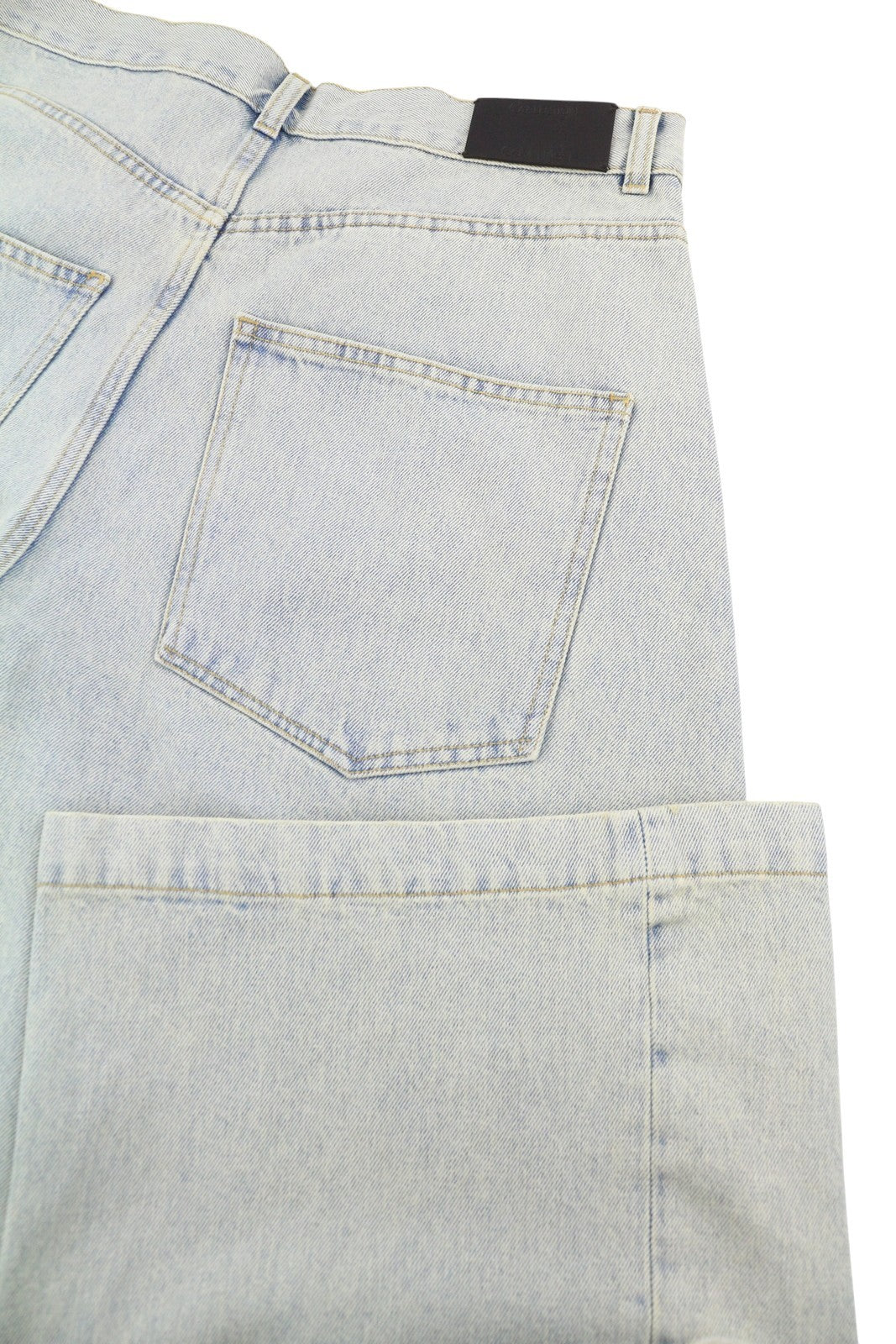 CALVIN KLEIN COLLECTION Men Jeans W34/L32 Blue Faded Relaxed Wide Leg RRP750