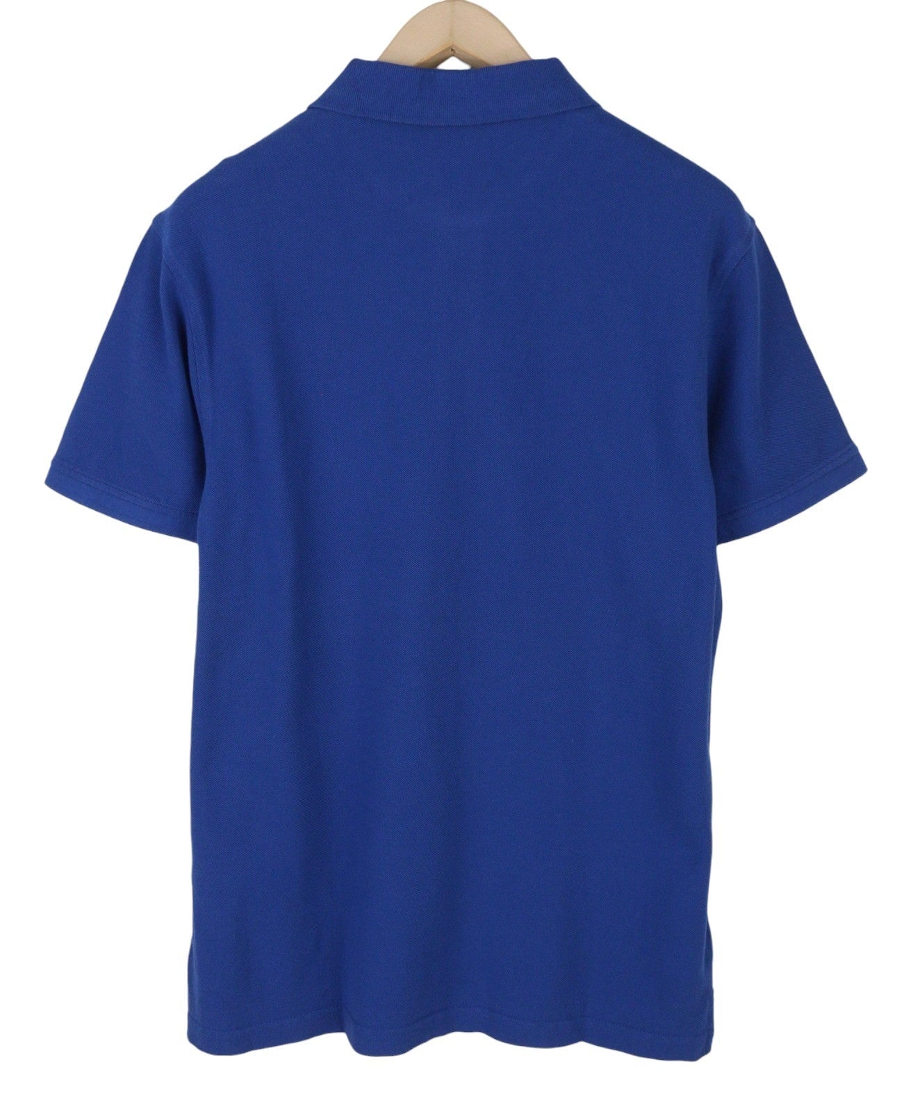 LEVI'S Standard Fit Men Polos L Blue Cotton Patch Logo Short Sleeved