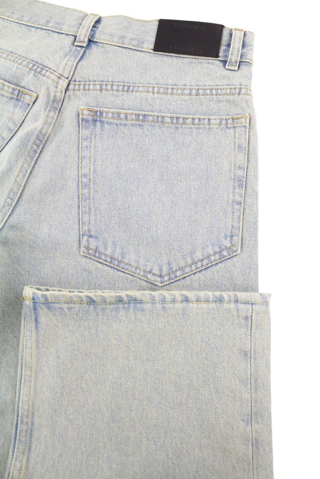 CALVIN KLEIN COLLECTION Men Jeans W34/L32 Blue Faded Aged Look Relaxed Denim