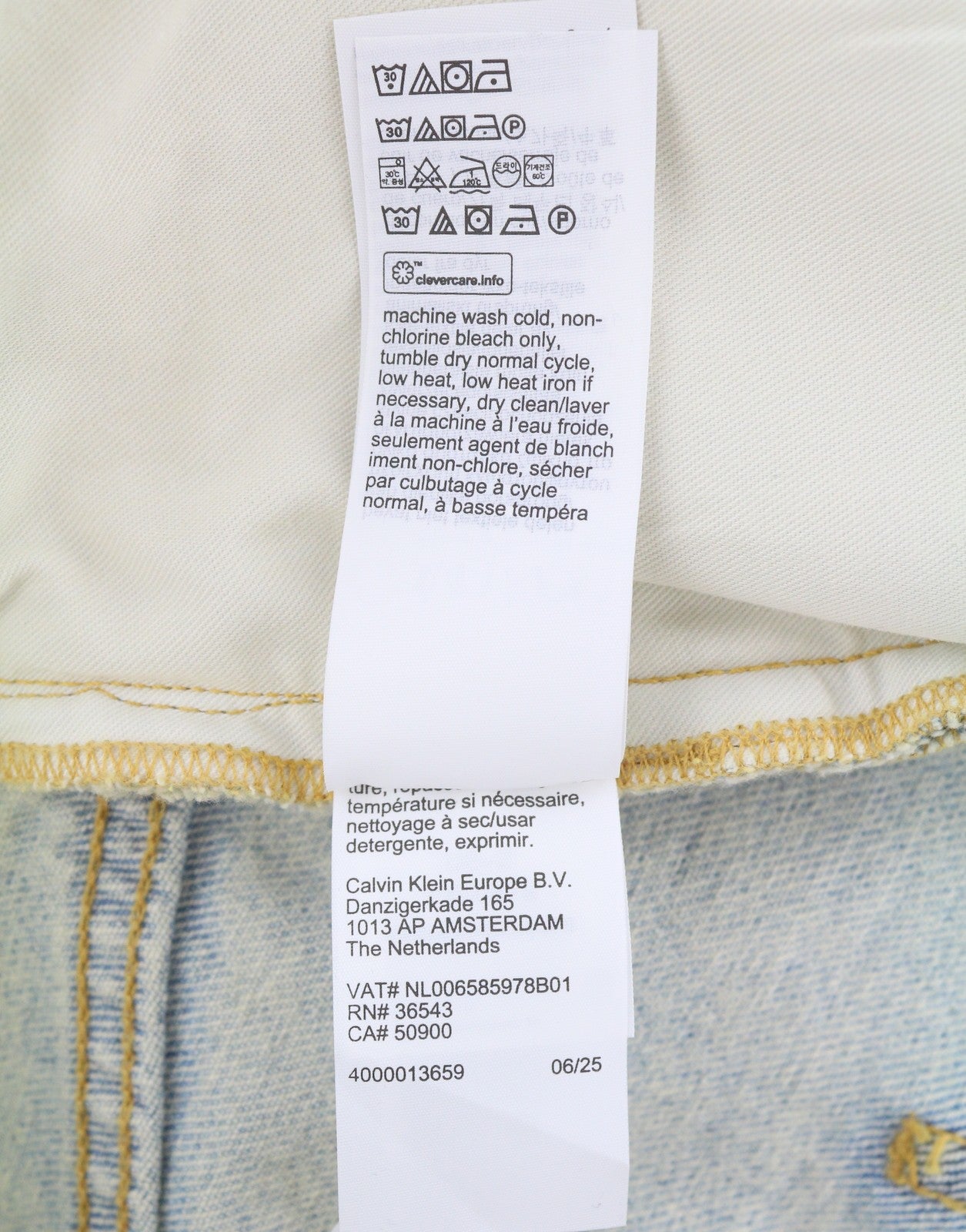 CALVIN KLEIN COLLECTION Men Jeans W30/L32 Blue Faded Relaxed Wide Leg RRP750