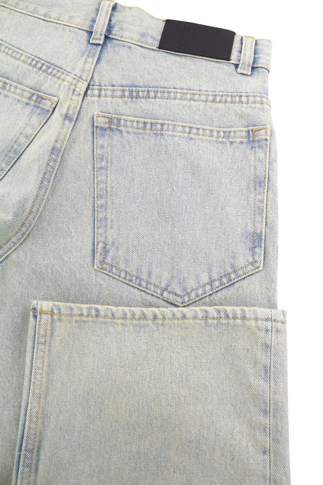 CALVIN KLEIN COLLECTION Men Jeans W30/L32 Blue Faded Aged Look Relaxed Denim