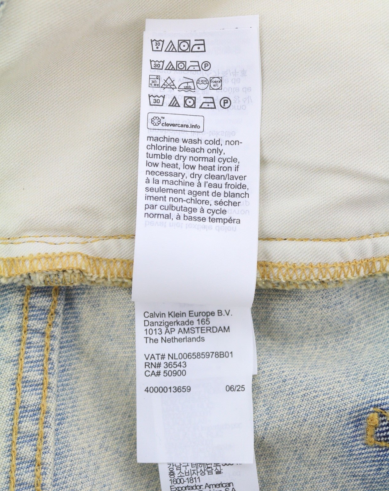 CALVIN KLEIN COLLECTION Women Jeans W25/L32 Light Blue Faded Wide Relaxed RRP491