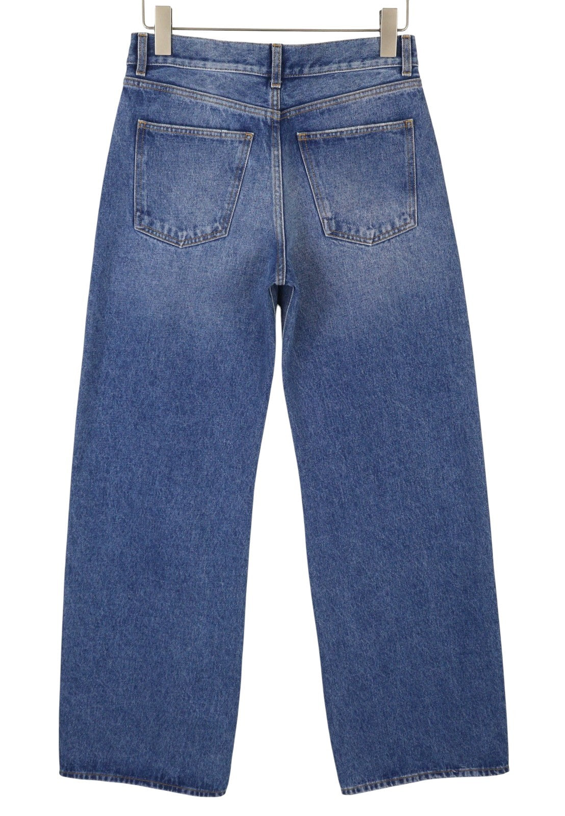 ARMARIUM Diletta Women Jeans 42 Blue Whiskers Washed Relaxed Twisted Seam RRP415