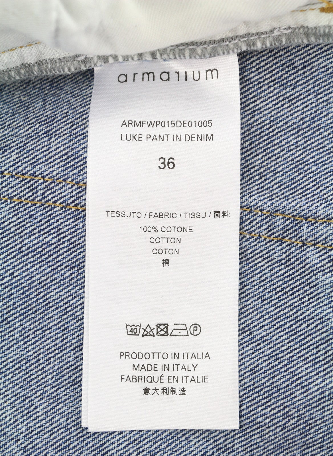ARMARIUM Luke Women Jeans 36 Blue Faded Distress Relaxed Button Fly RRP570