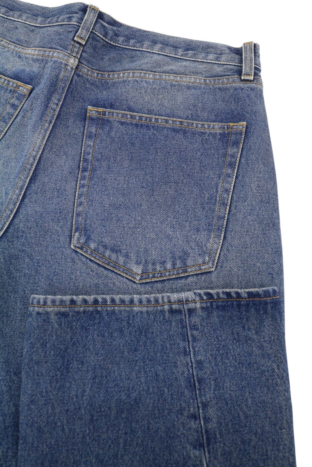 ARMARIUM Diletta Women Jeans 42 Blue Whiskers Faded Relaxed Twisted Seam RRP415