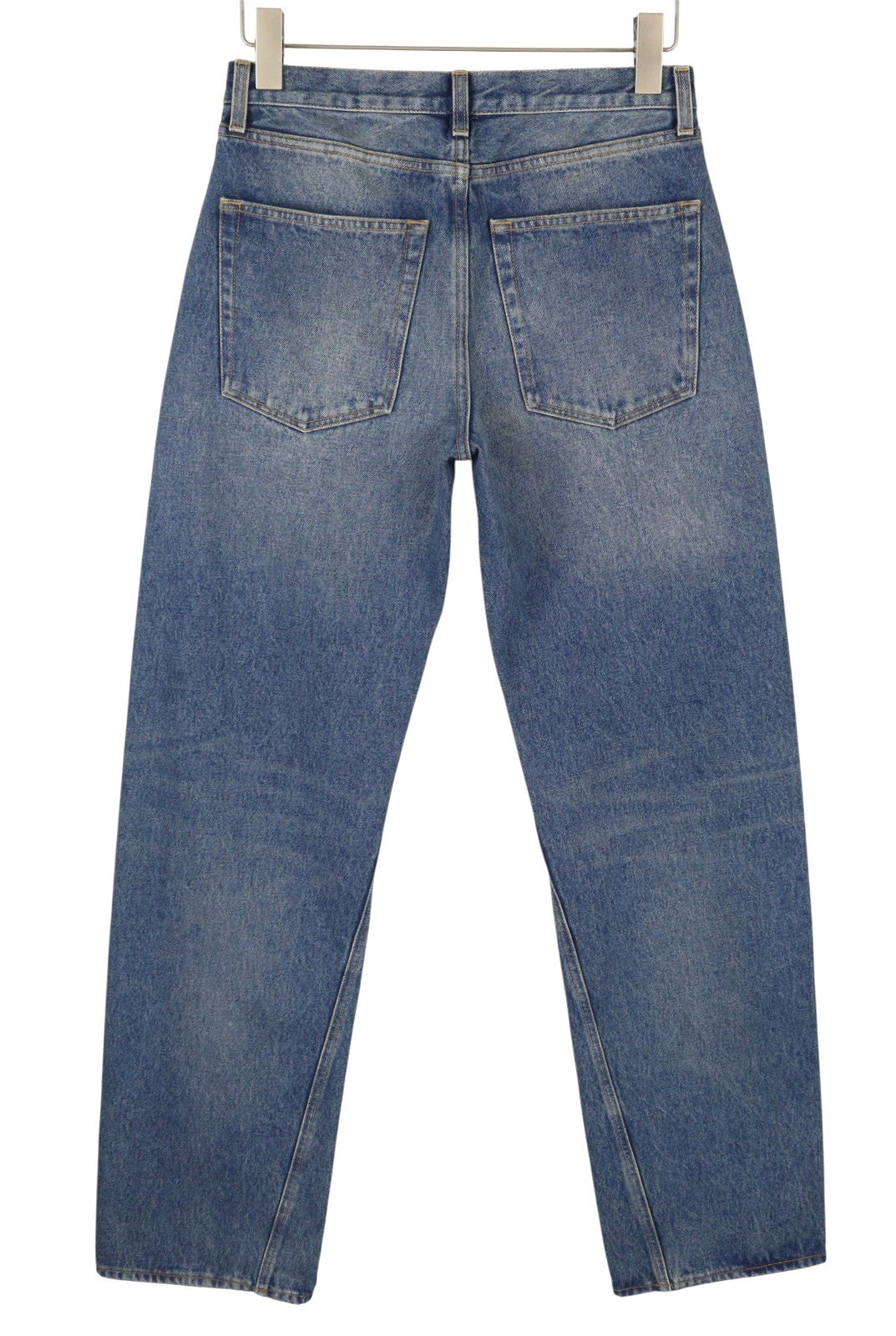 ARMARIUM Diletta Women Jeans 40 Blue Whiskers Faded Relaxed Twisted Seam RRP415