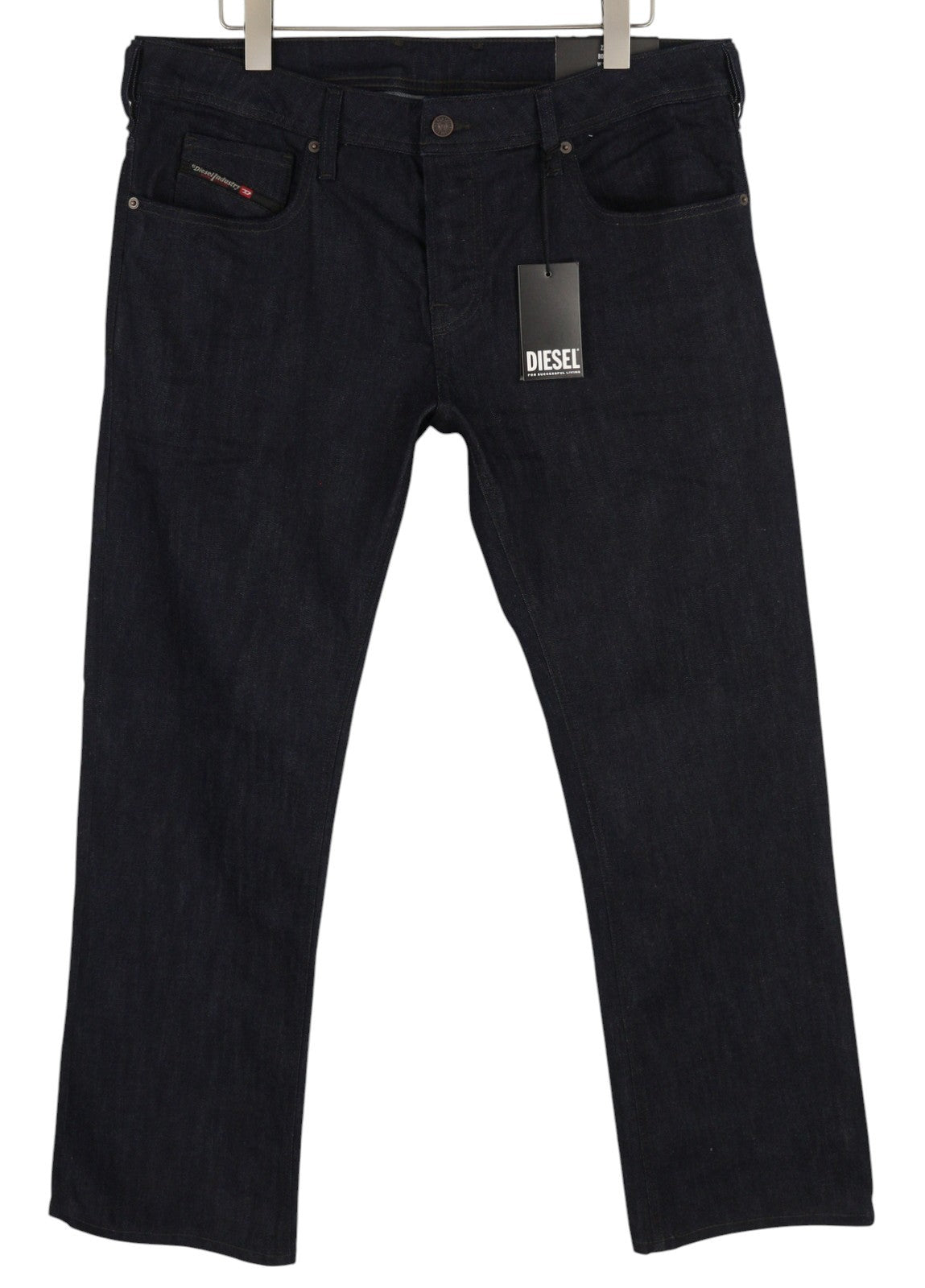 DIESEL Zatiny RB060 Men's W36/L32 Bootcut Dark Blue Denim Button Fly