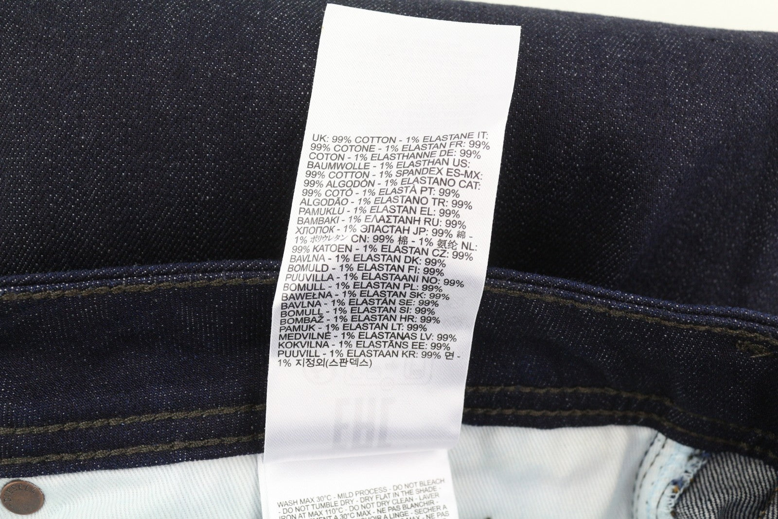 DIESEL Zatiny RB060 Men's W36/L32 Bootcut Dark Blue Denim Button Fly