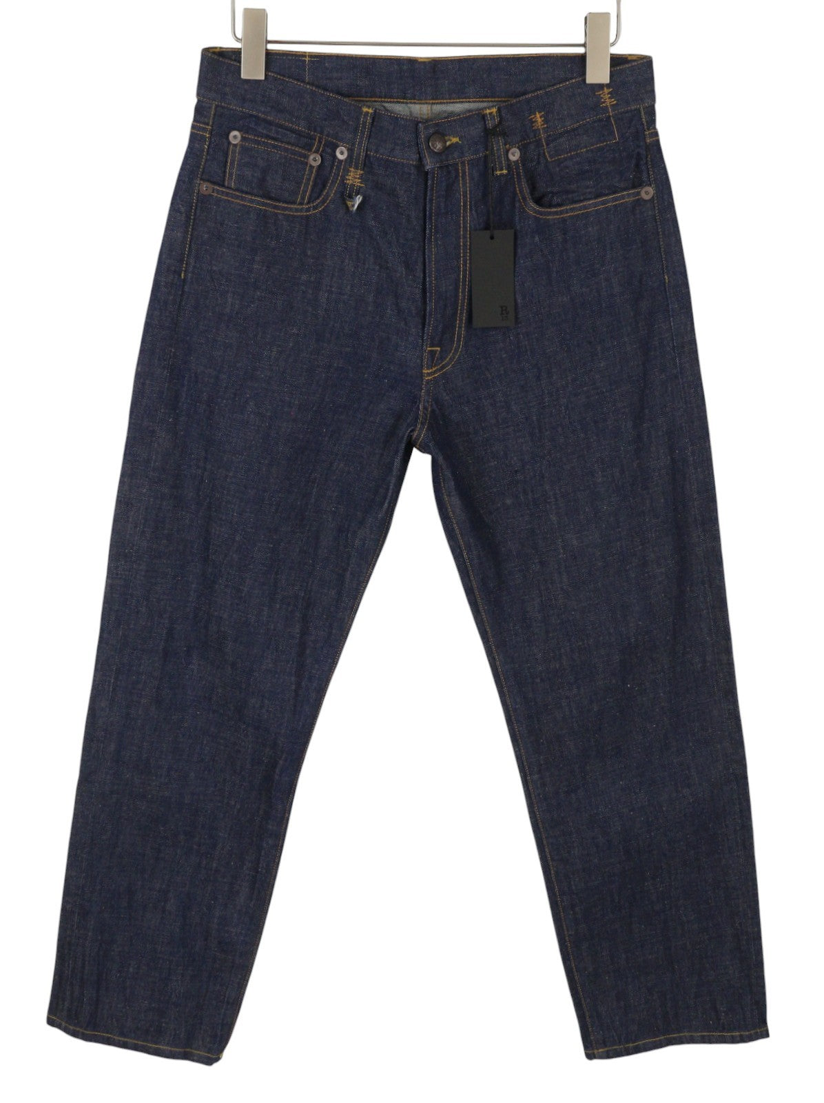 R13 Boyfriend Women Jeans 27 Dark Blue Straight Fit Zip Fly Denim