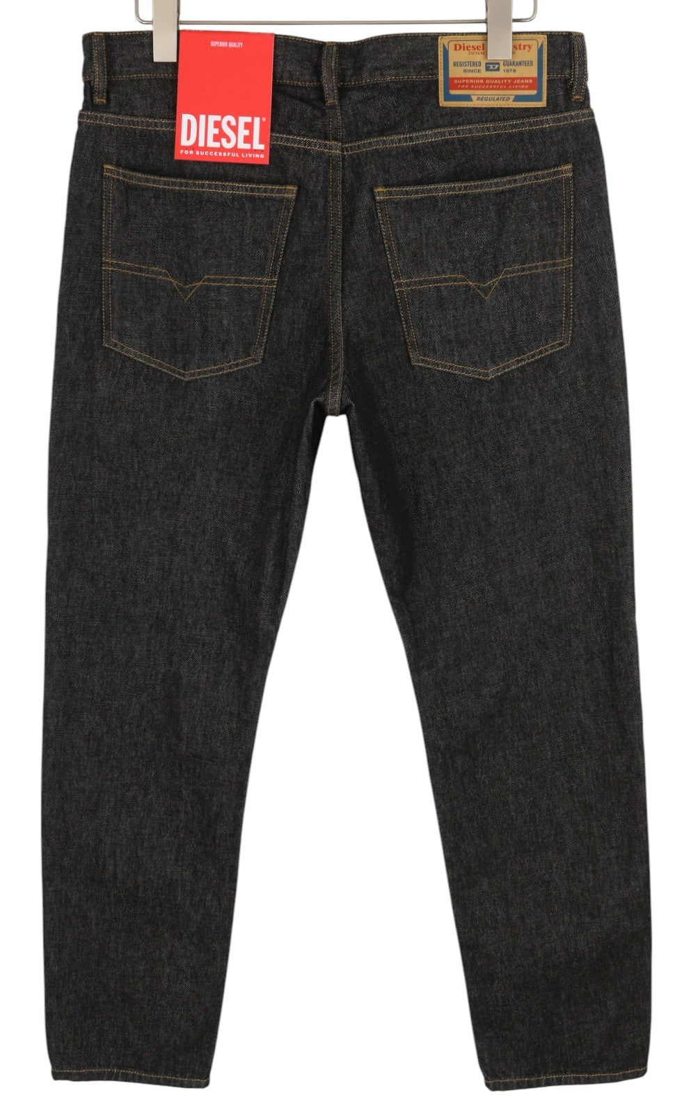 DIESEL 1995 Z9C34 Men's W34/L30 Slim Straight Dark Denim Button Fly RRP185