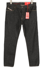 DIESEL 1995 Z9C34 Men's W34/L30 Slim Straight Dark Buttoned Denim RRP185