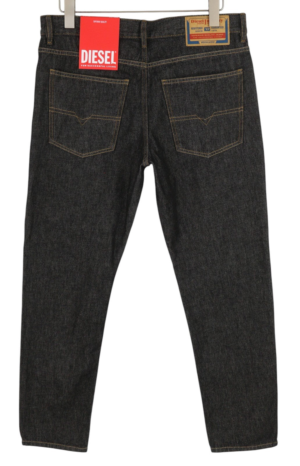 DIESEL 1995 Z9C34 Men's W34/L30 Slim Straight Dark Buttoned Denim RRP185