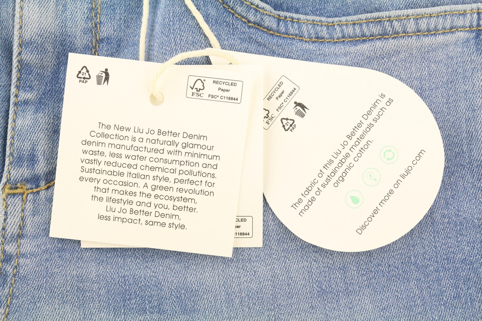 LIU JO Divine Women's W28 Blue Skinny Denim Washed Rhinestone Trim Hems