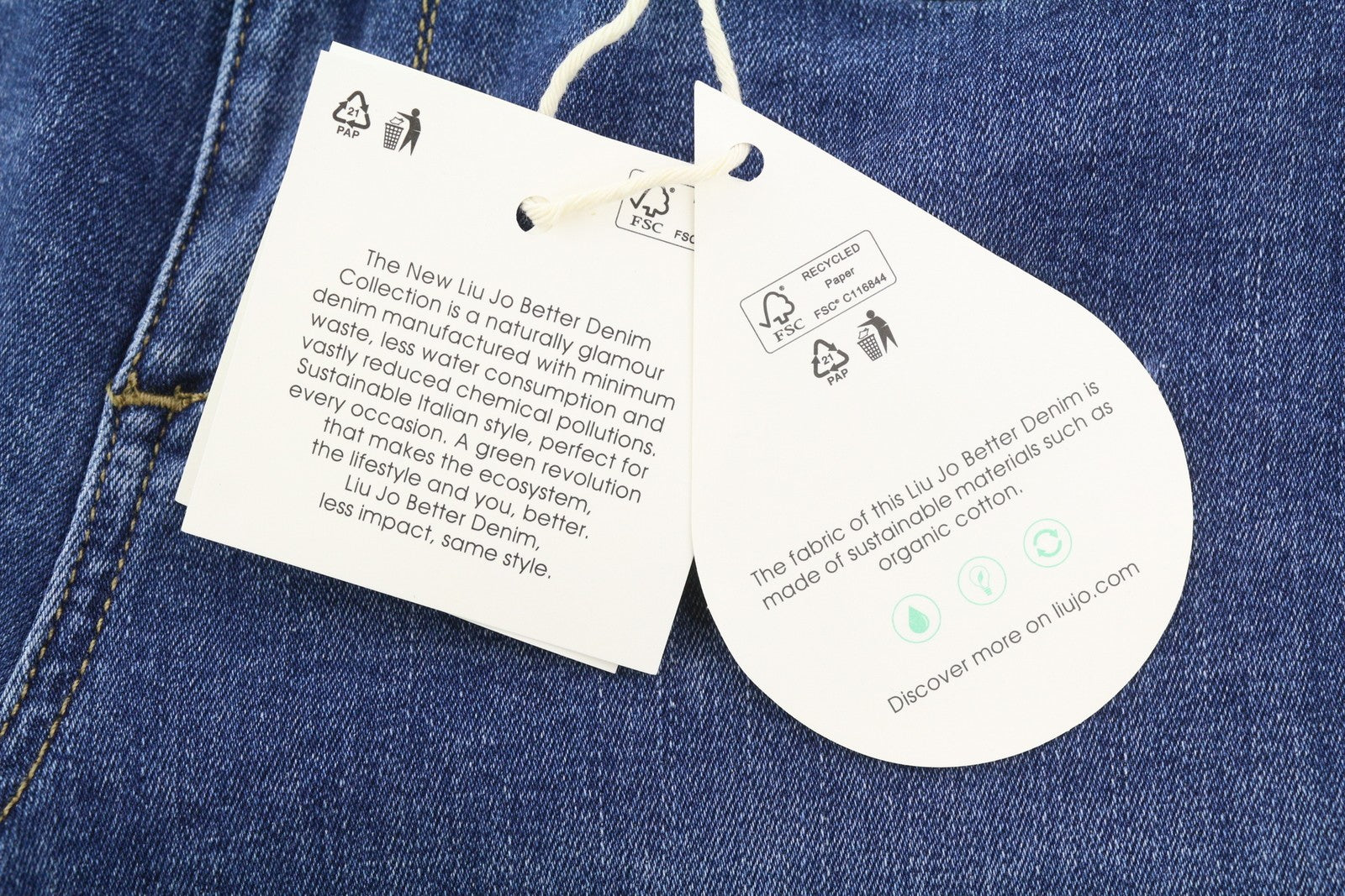 LIU JO Divine Women's W28 Skinny Blue Washed Denim Rhinestone Embellish