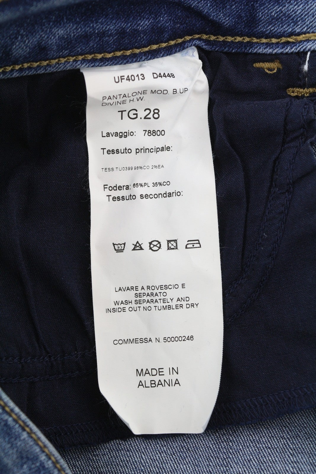 LIU JO Divine Women's W28 Skinny Blue Washed Denim Rhinestone Embellish