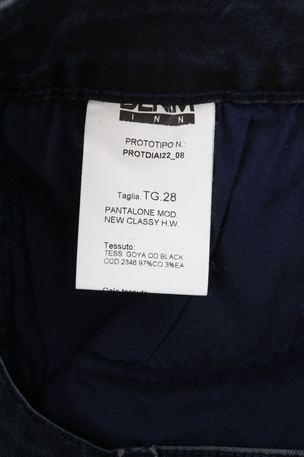 LIU JO New Classy Women's W28 Slim Blue Washed Denim Painted Ankle Cut