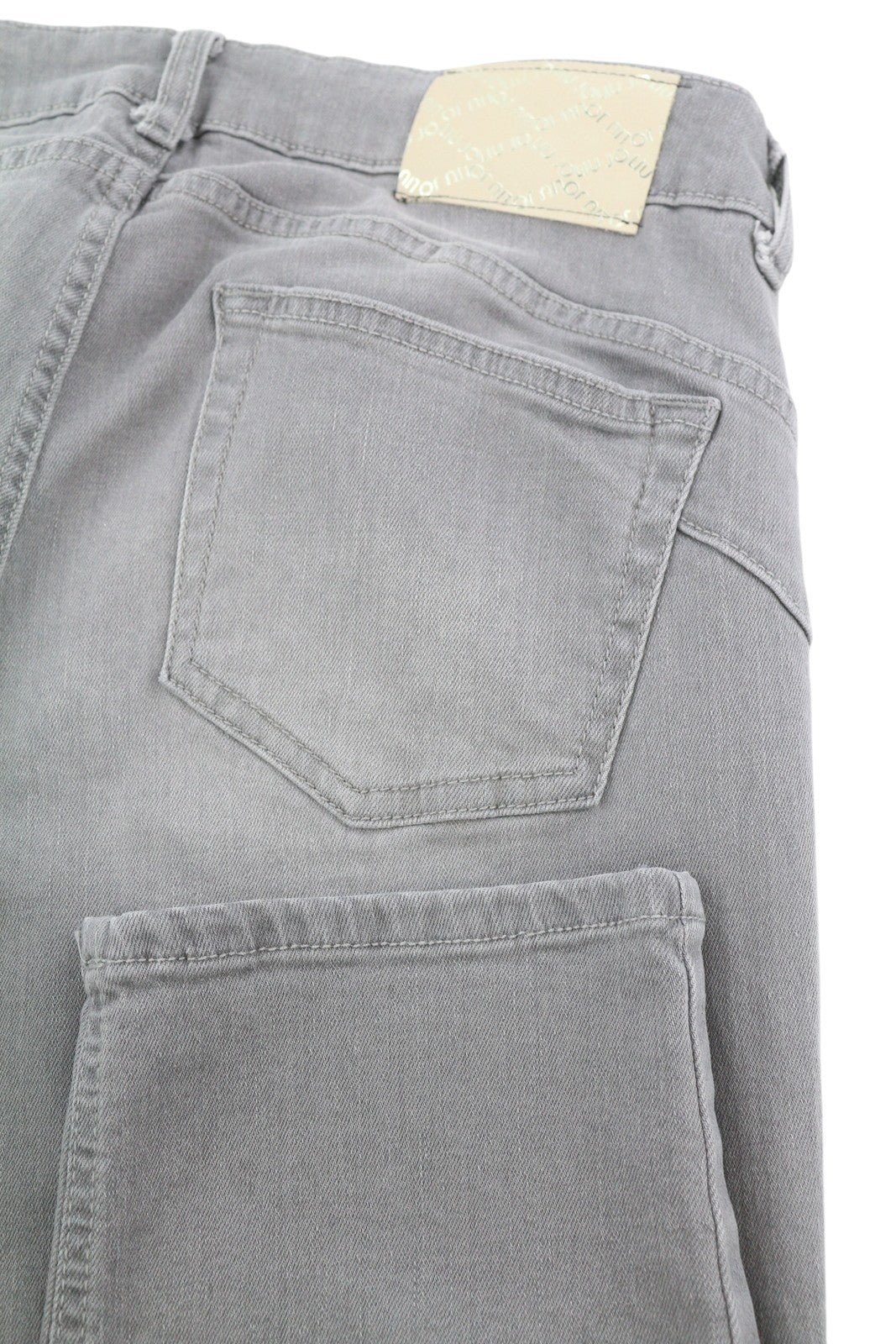 LIU JO Women's W32 Grey Washed Denim Slim Fit Zip Fly Ankle Length