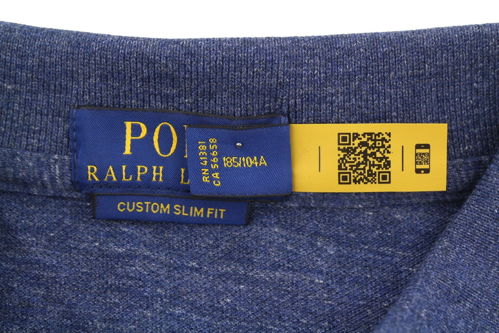 RALPH LAUREN Custom Slim Fit Men Polos XL Melange Embroidered Logo Short Sleeve