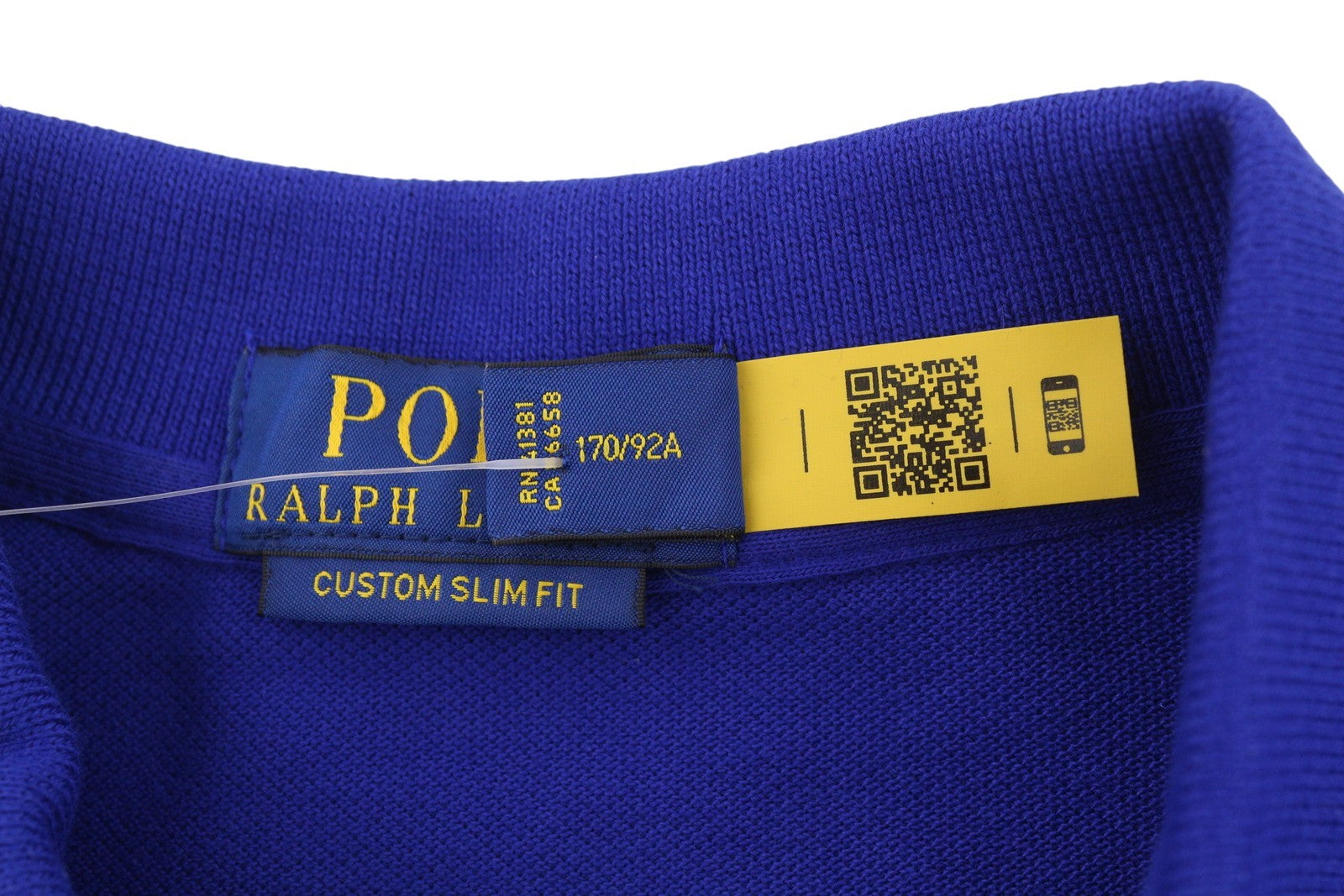 RALPH LAUREN Custom Slim Fit Men Polos S Mid Blue Embroidered Logo Short Sleeve