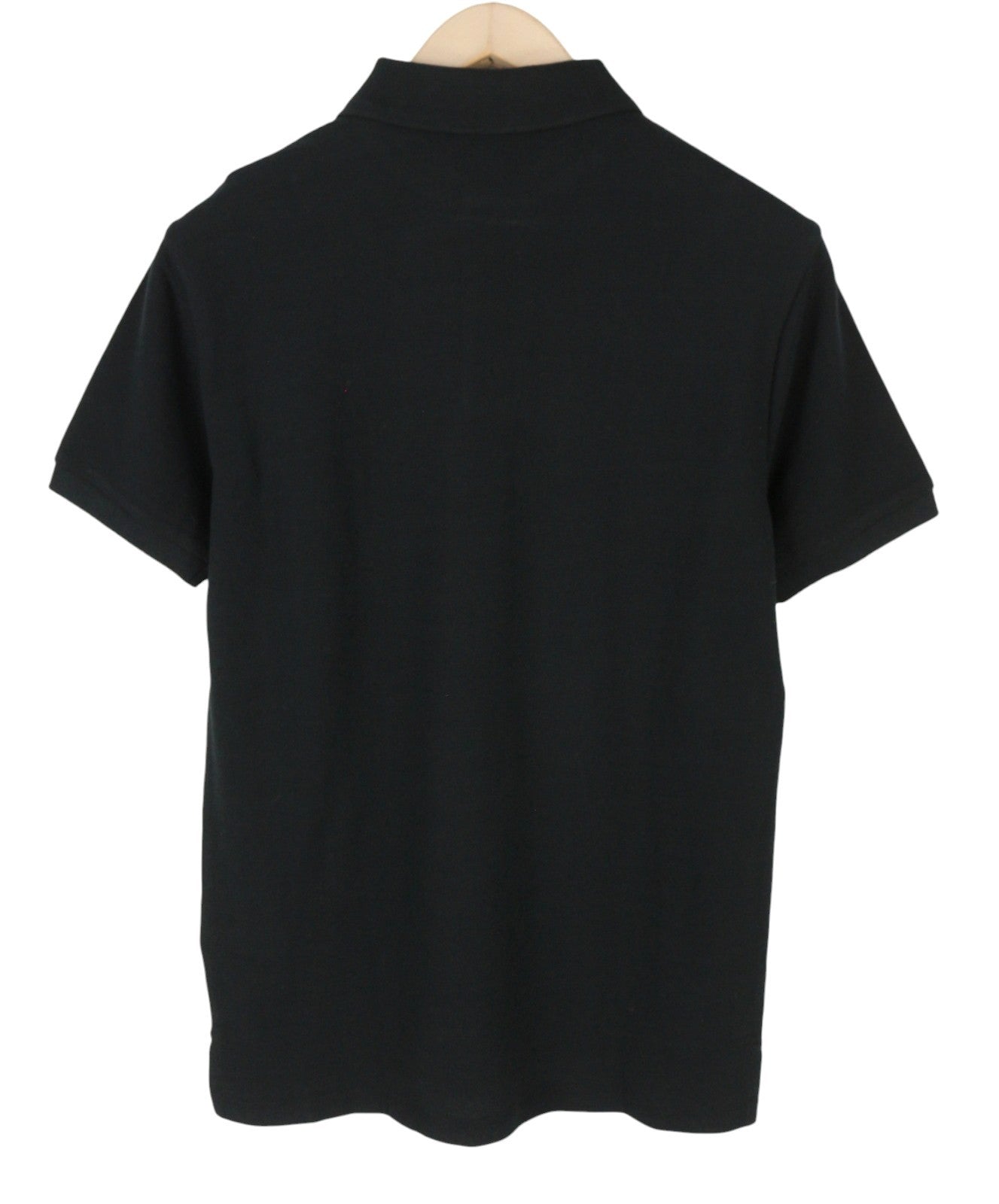 RALPH LAUREN Custom Slim Fit Men Polos S Black Embroidered Cotton Short Sleeve